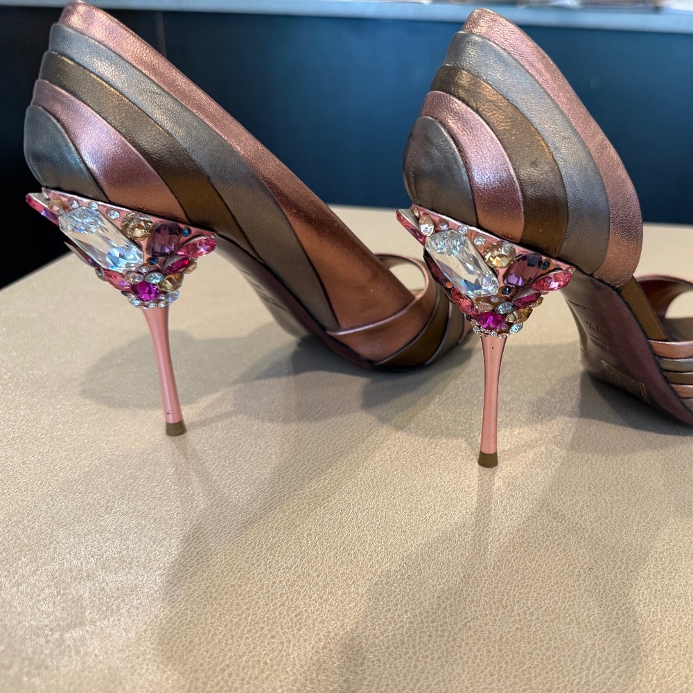 Miu Miu jewelled back heels